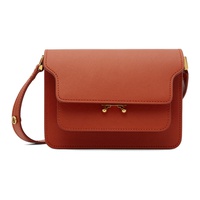 Red Saffiano Leather Mini Trunk Bag 241379F048017