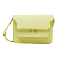 Yellow Saffiano Leather Mini Trunk Bag 241379F048018