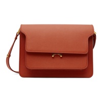 Red Saffiano Leather Medium Trunk Bag 241379F048020