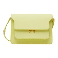 Yellow Saffiano Leather Medium Trunk Bag 241379F048021