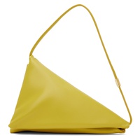 Yellow Leather Prisma Triangle Shoulder Bag 241379F048031