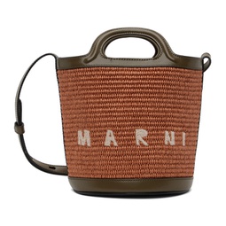 Orange & Khaki Mini Tropicalia Bucket Bag 241379F048075