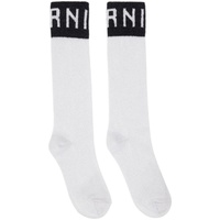Gray Mid-Calf Socks 241379F076009