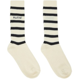 Off-White Striped Socks 241379F076015