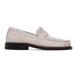 White Bambi Loafers 241379F121013