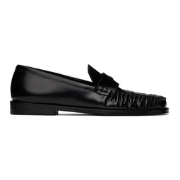 Black Loulou Loafers 241386F121004