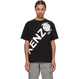 Black Kenzo Paris Printed T-Shirt 241387M213023