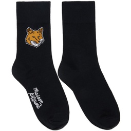 Black Fox Head Socks 241389F076010