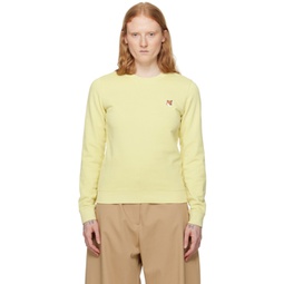 Yellow Bold Fox Head Sweatshirt 241389F110034