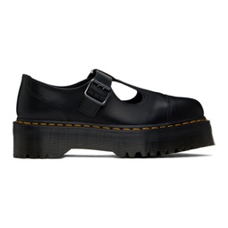 Black Bethan Polished Smooth Leather Loafers 241399F120008