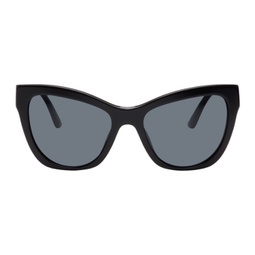 Black Cat-Eye Acetate Sunglasses 241404F005034