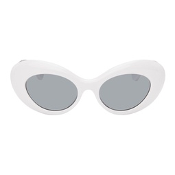 White Medusa Sunglasses 241404F005079