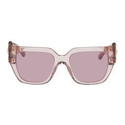 Pink Medusa Chain Sunglasses 241404F005094