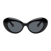 Black La Medusa Oval Sunglasses 241404M134014