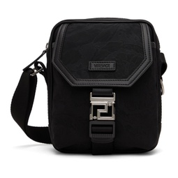 Black Neo Nylon Jacquard Crossbody Bag 241404M170002