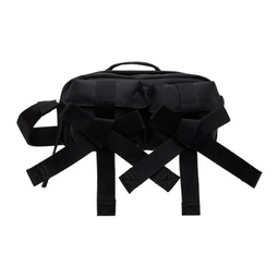 Black Beaded Classic Bow Crossbody Bag 241405F045005