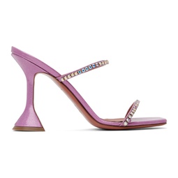 Pink Gilda Slipper Heeled Sandals 241415F125027
