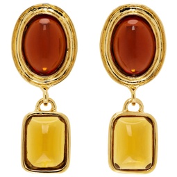 Gold Jelly Earrings 241416F022003