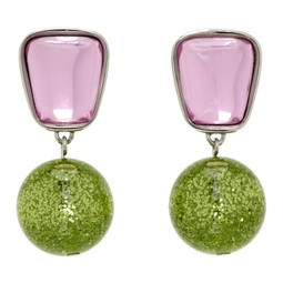 Pink & Green Acme Earrings 241416F022015