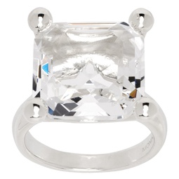 Silver Atomic Square Ring 241416F024009