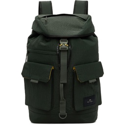 Green Nylon Ripstop Backpack 241422M166003
