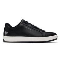 Black Leather Albany Sneakers 241422M237003