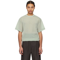Green Drawstring T-Shirt 241436M213007