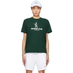 Green Backhand T-Shirt 241446M213003