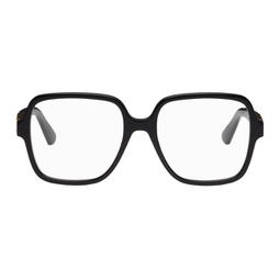 Black Square Acetate Glasses 241451F004005