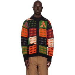 Multicolor Zip Sweater 241469M202000
