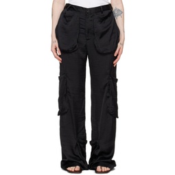 Black Patch Pocket Trousers 241470F087003