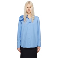 Blue Rose Applique Shirt 241476F109001