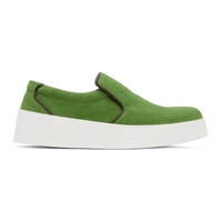 Green Slip-Ons Sneakers 241477M237008