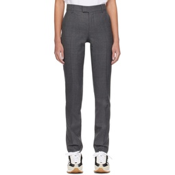 Gray Creased Trousers 241482F087011