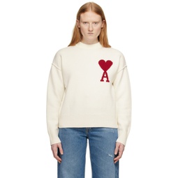 Off-White Red Ami de Coeur Sweater 241482F096000