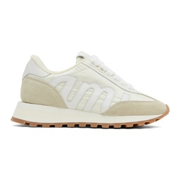 Off-White & Beige Rush Sneakers 241482F128001