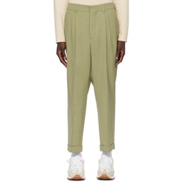 Green Carrot-Fit Trousers 241482M191017