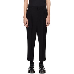 Black Carrot-Fit Trousers 241482M191019