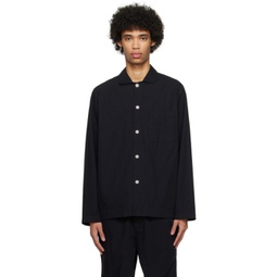 Black Long Sleeve Pyjama Shirt 241482M218050