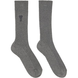 Gray Ami de Coeur Socks 241482M220004