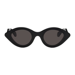 Black Oval Sunglasses 241483F005005