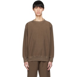 Brown Super Milled Sweatshirt 241484M204000