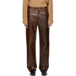 Brown Otis Trousers 241491M191006