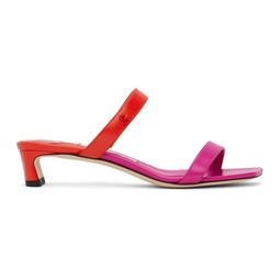 Pink & Red Kyda 35 Heeled Sandals 241528F125014
