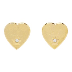 Gold Lucky Star Earrings 241529F022006