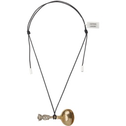 Black Cornish Pixie Spoon Necklace 241529F023004