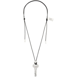 Black Key Leather Necklace 241529F023006