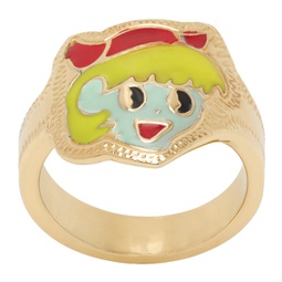 Gold Devil Girl Ring 241529F024008