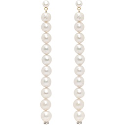 White Pearl Drop Earrings 241533F022004
