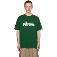 Green Printed T-Shirt 241547M213009